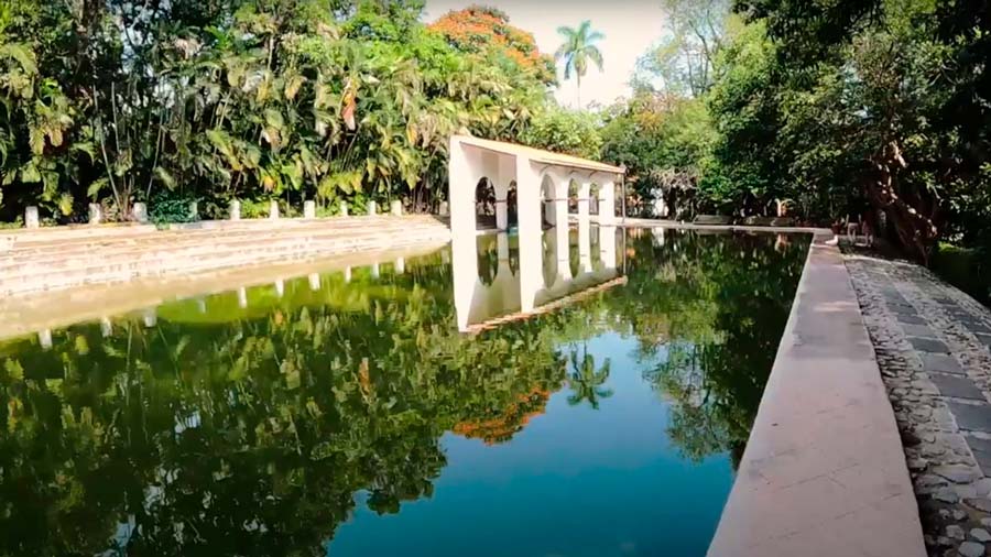 Lago de Jardín Borda en Cuernavaca