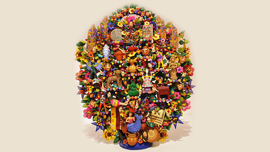 El árbol de la vida Artesanía Metepec