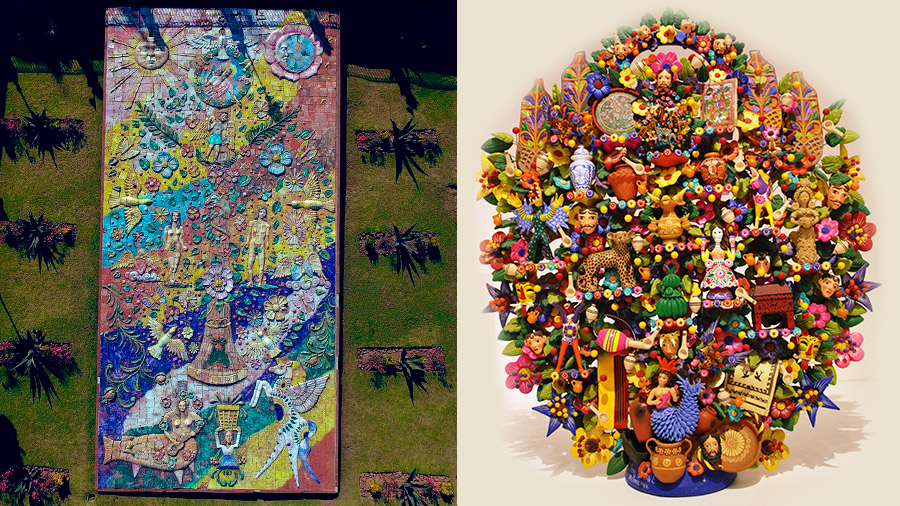 El Árbol de la Vida de Metepec – Artesanía y Mural